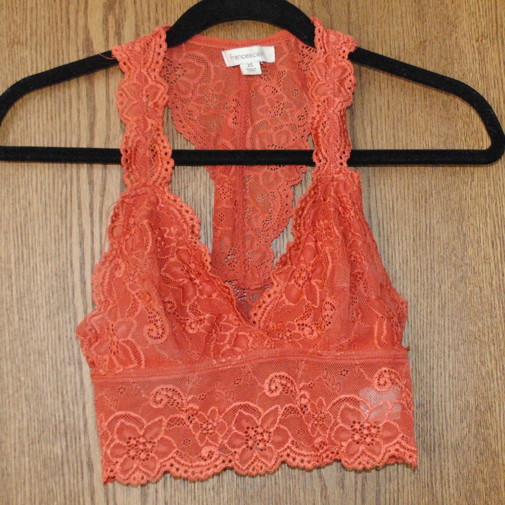 Francesca’s Lace Racerback Bra Bralette